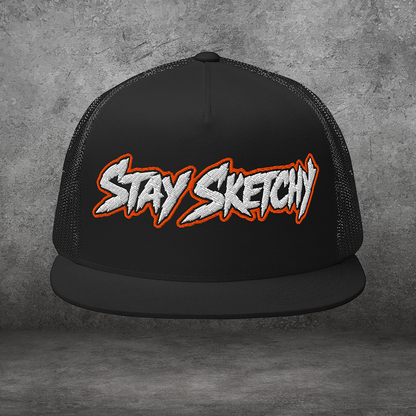 Stay Sketchy Trucker • Flat Bill