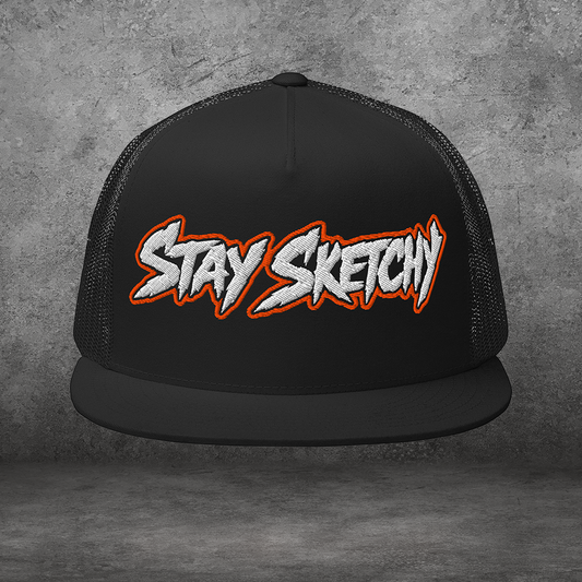 Stay Sketchy Trucker • Flat Bill
